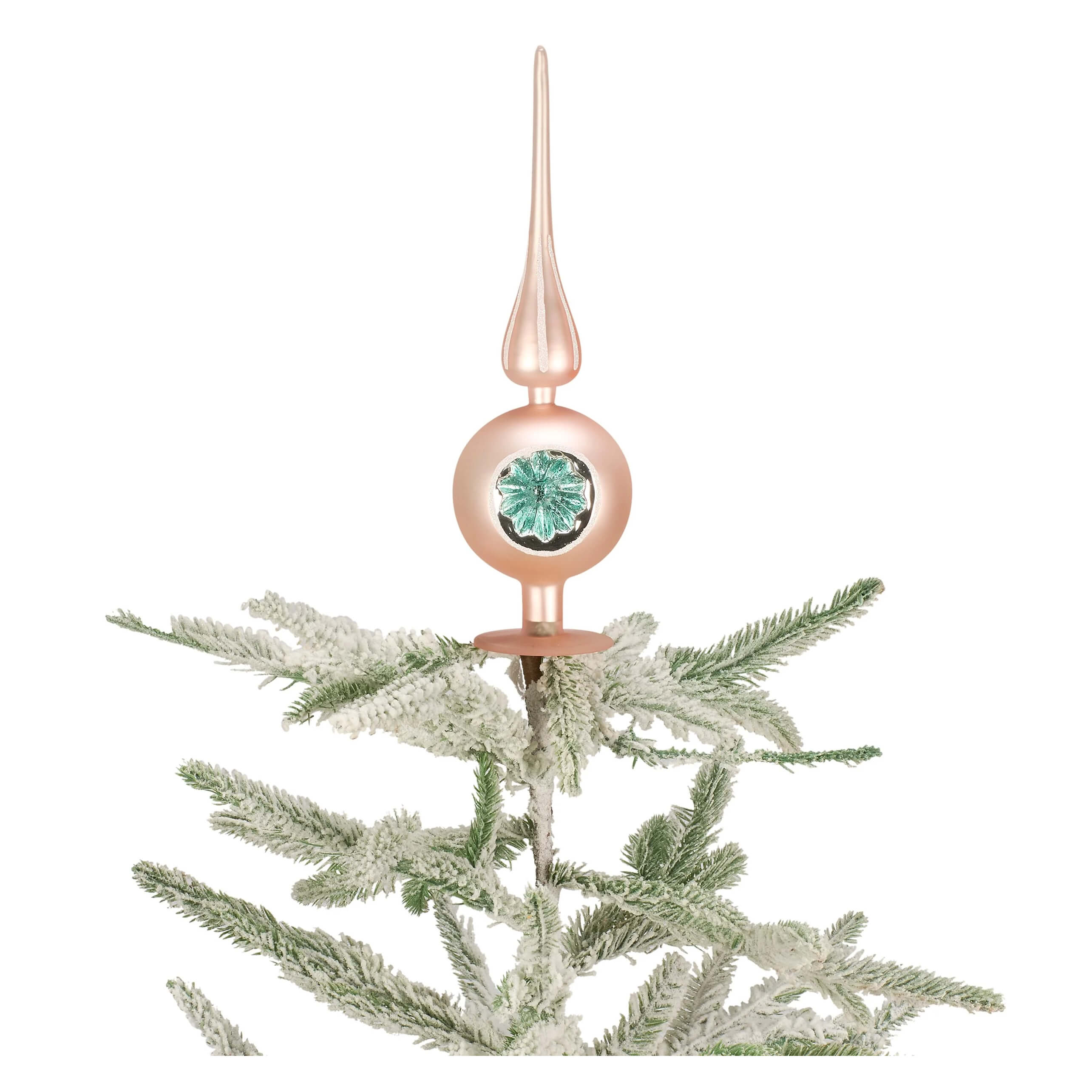 10" Pink Glass Tree Topper - Image 3