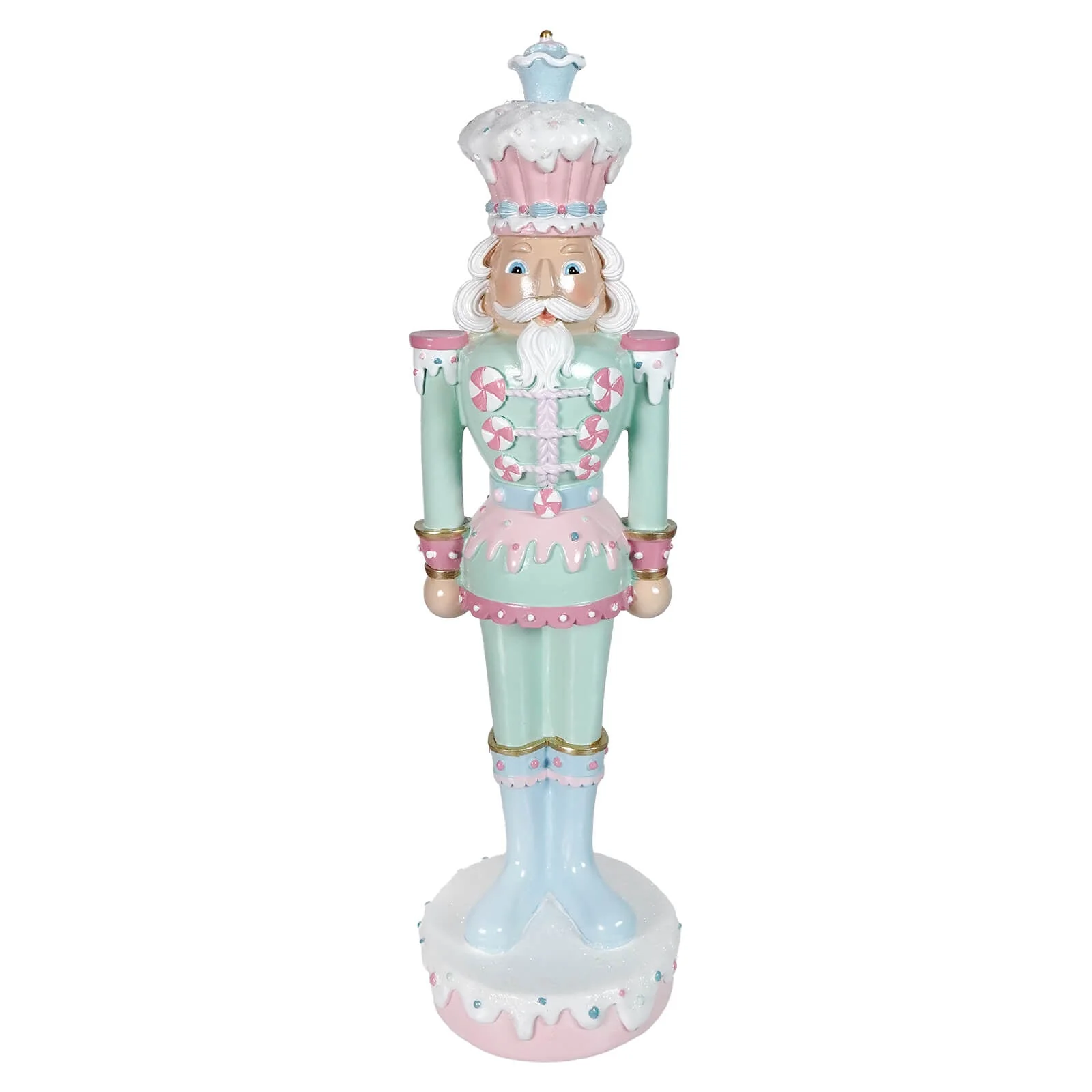 18" Pastel Green Resin Dessert Toy Soldier