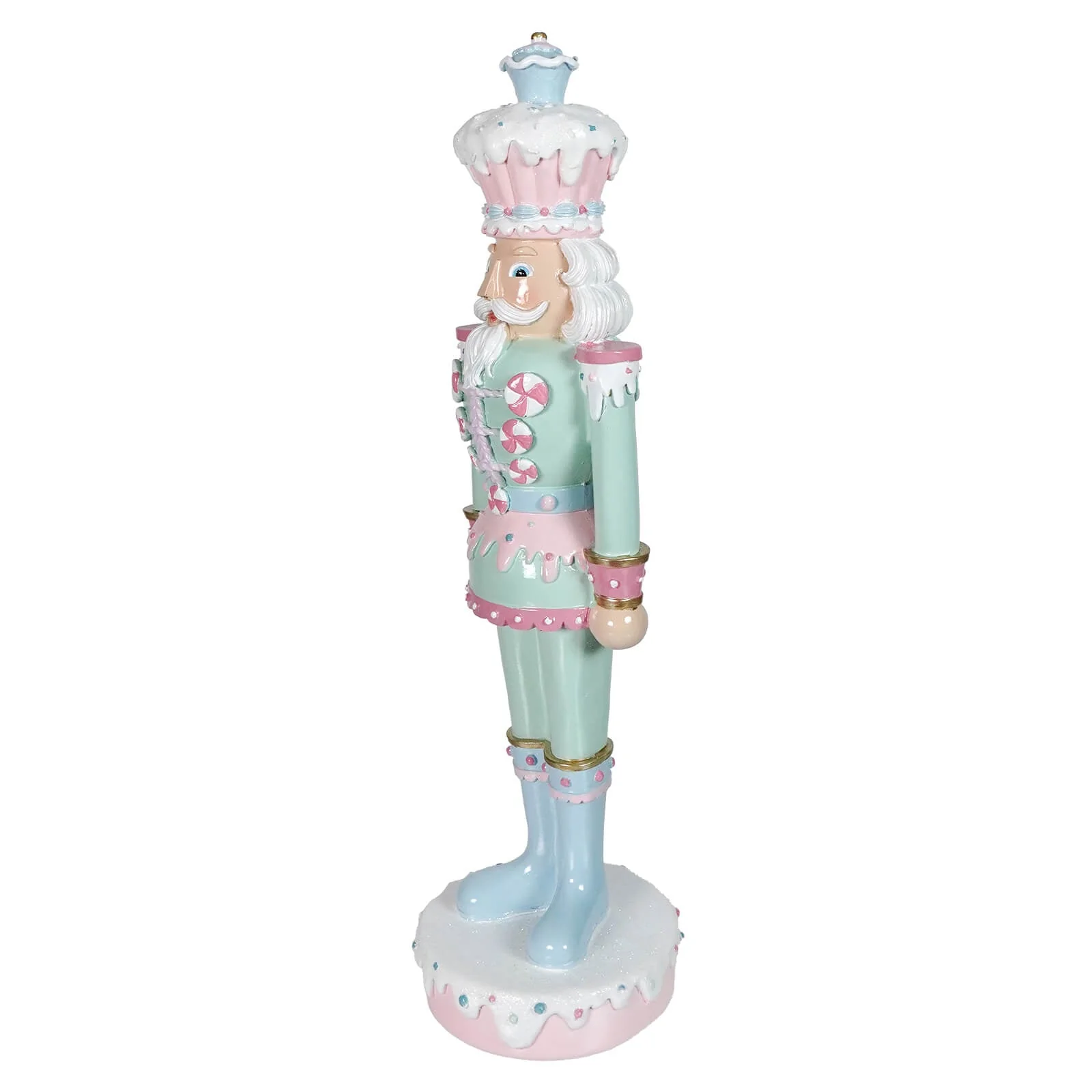 18" Pastel Green Resin Dessert Toy Soldier - Image 2