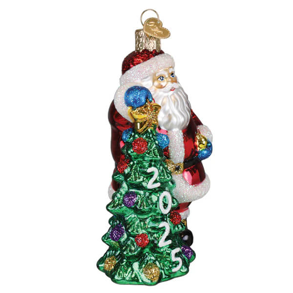 2025 Santa With Tree Ornament - Image 3