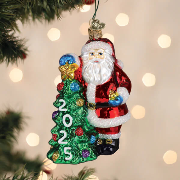2025 Santa With Tree Ornament - Image 5