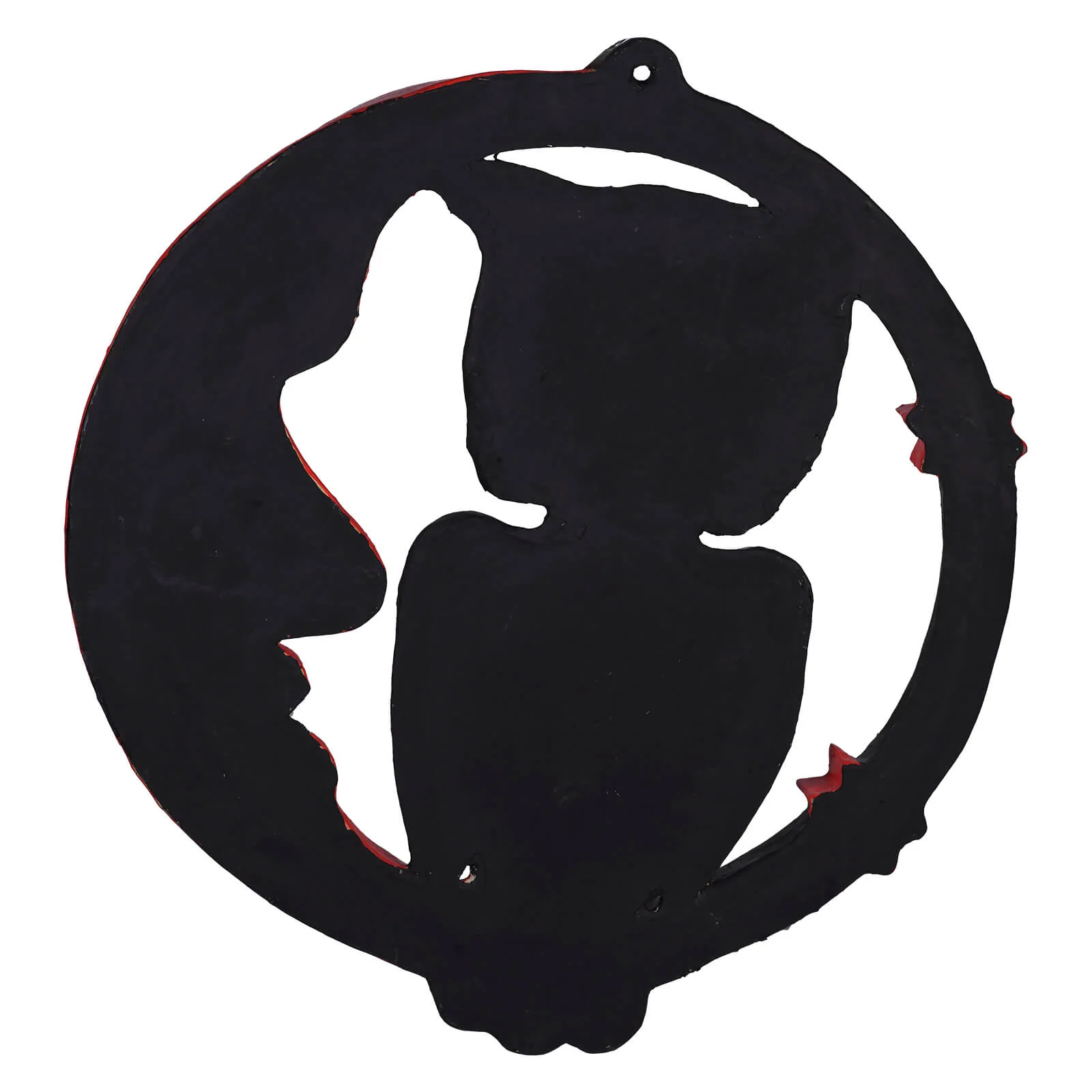 25" Large Sinister Moon & Owl Wall Decor - Image 2