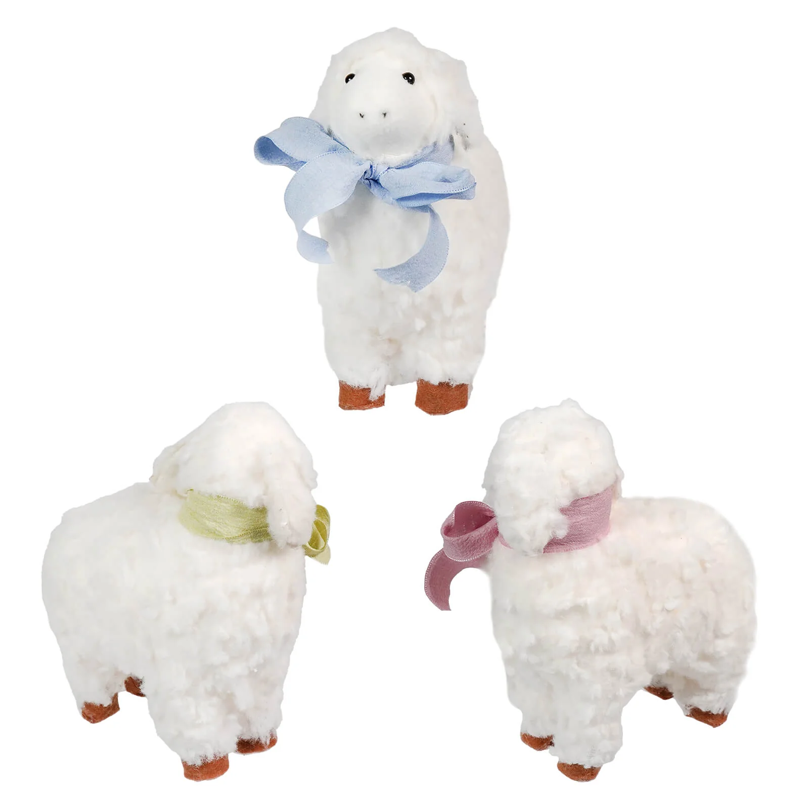 7.5" Sweet Plush Lambs Set/3 - Image 2