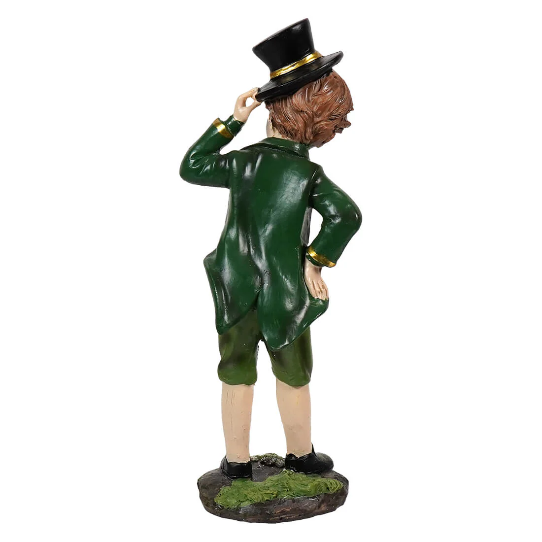 7.75" Dapper Irish Boy Statue With Gold Accents - Image 2