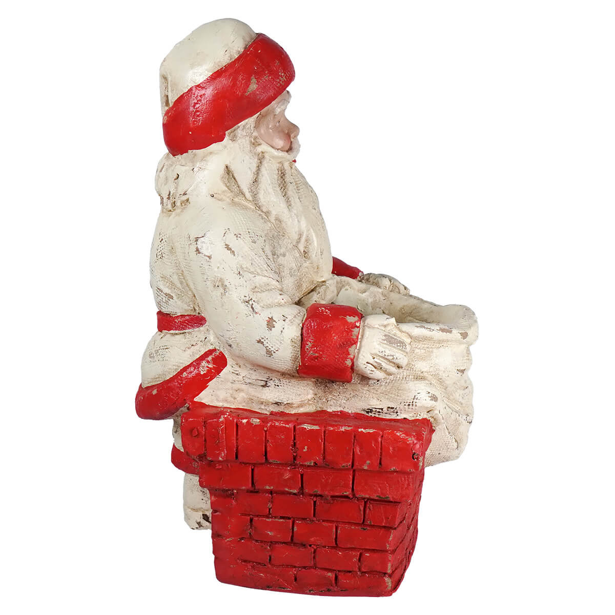 9.25" Santa On Chimney With Bag - Image 3