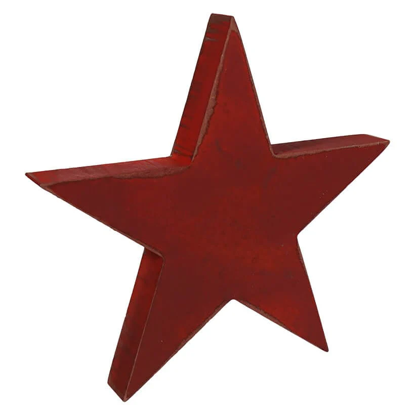 Americana Star Shaped Block Decor Set/3 - Image 2