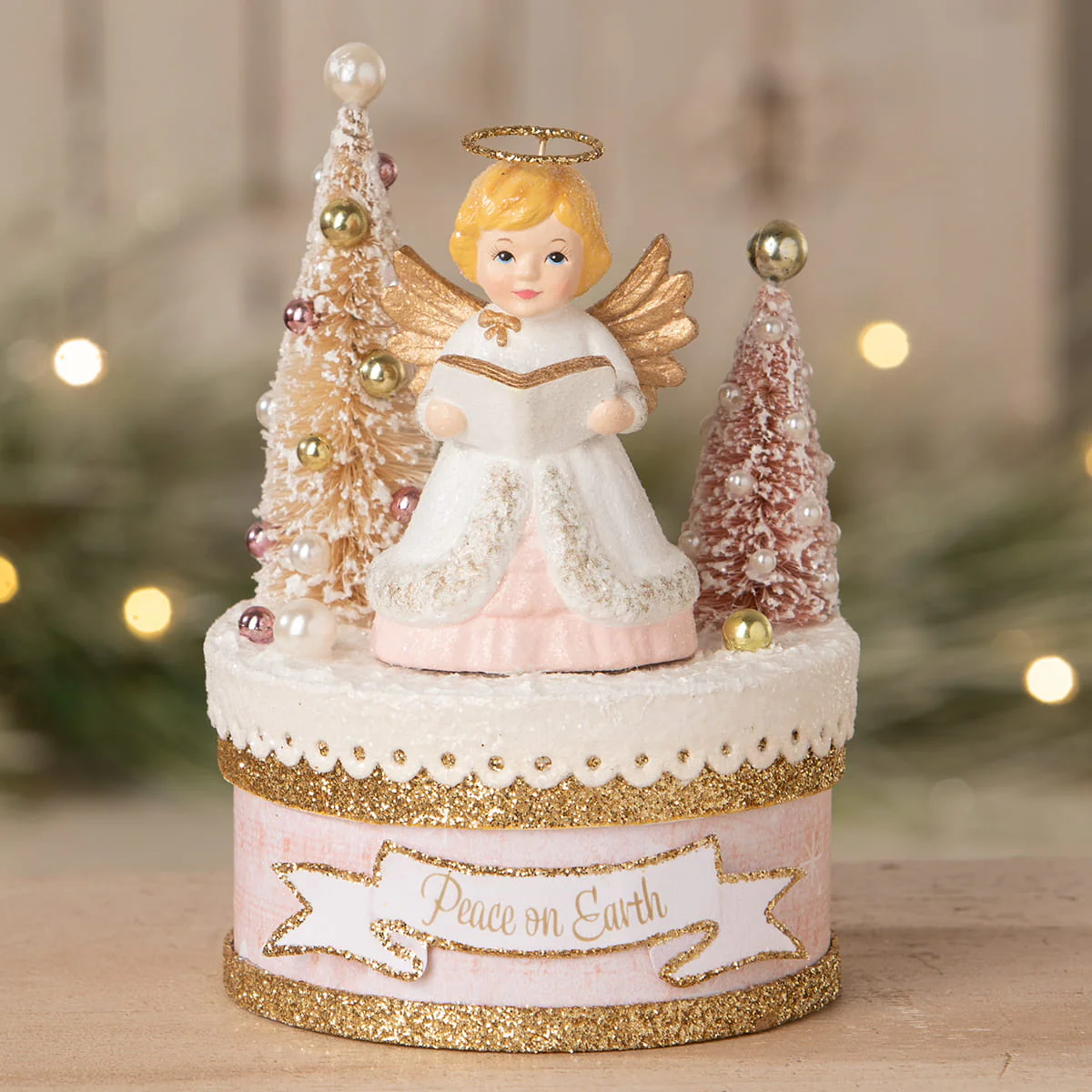 Angel With Trees On Box