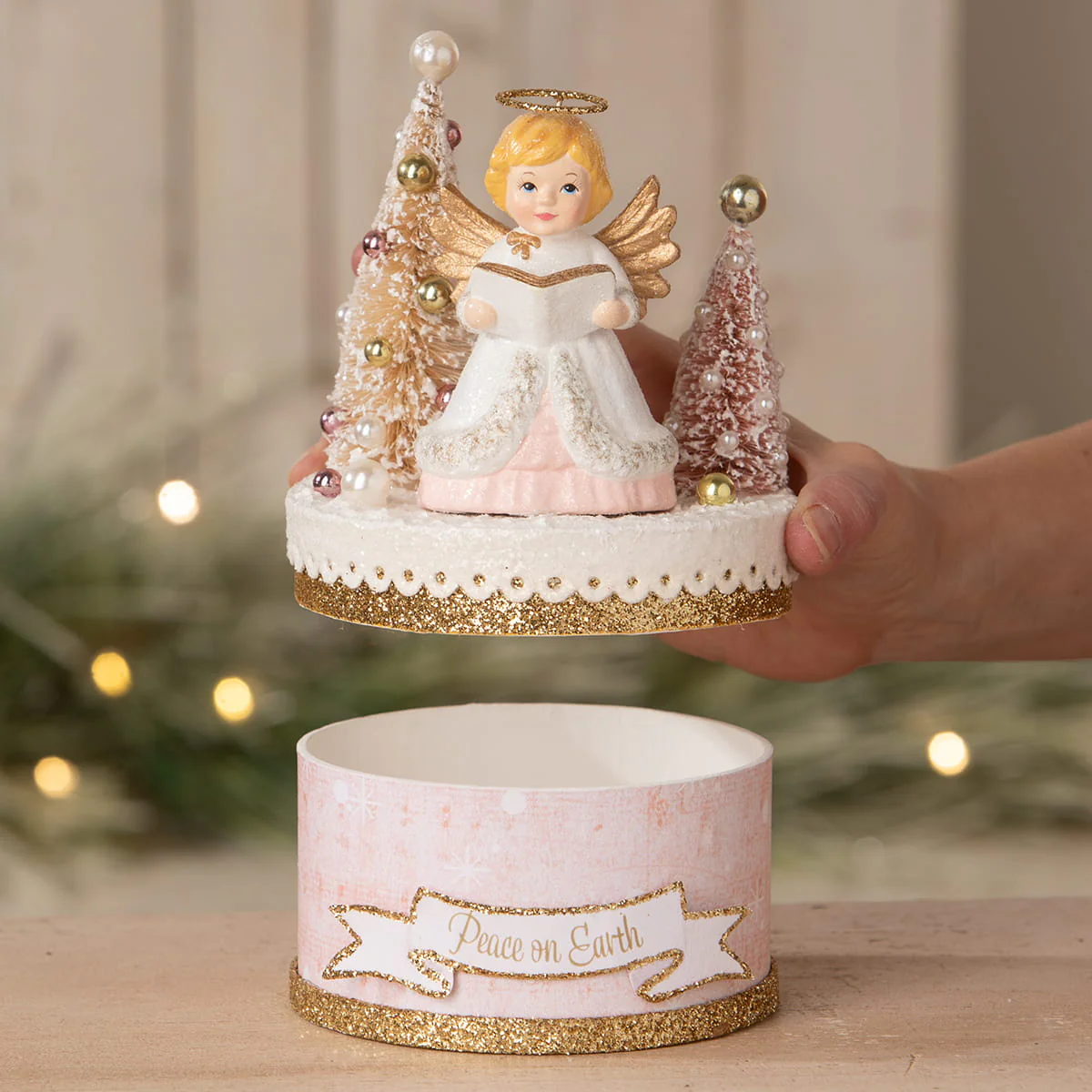 Angel With Trees On Box - Image 4