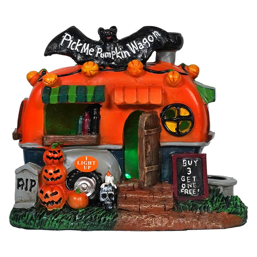 Batty Light Up Pick Me Up Pumpkin Wagon - Image 2