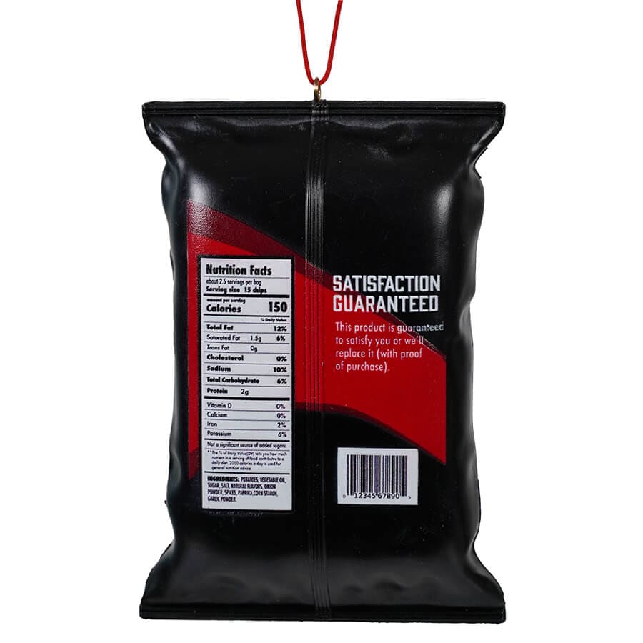 BBQ Potato Chips Snack Bag Ornament - Image 2