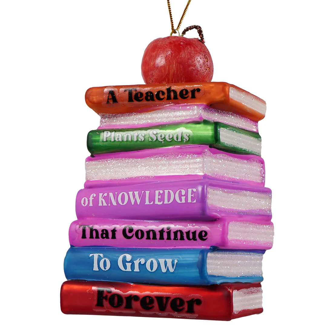 Best Teacher Ever - Plants Seeds Of Knowledge Glass Ornament