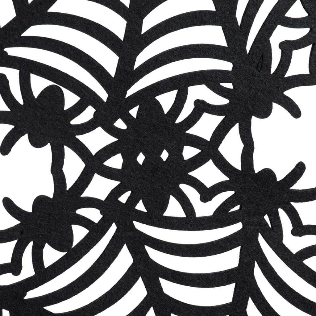Black Felt Spider Web Table Runner - Image 6