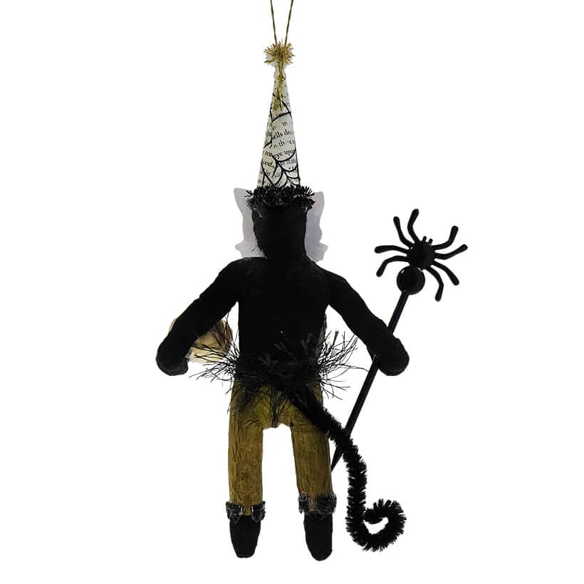 Black & Ivory Halloween Boy Cat Ornament - Image 2