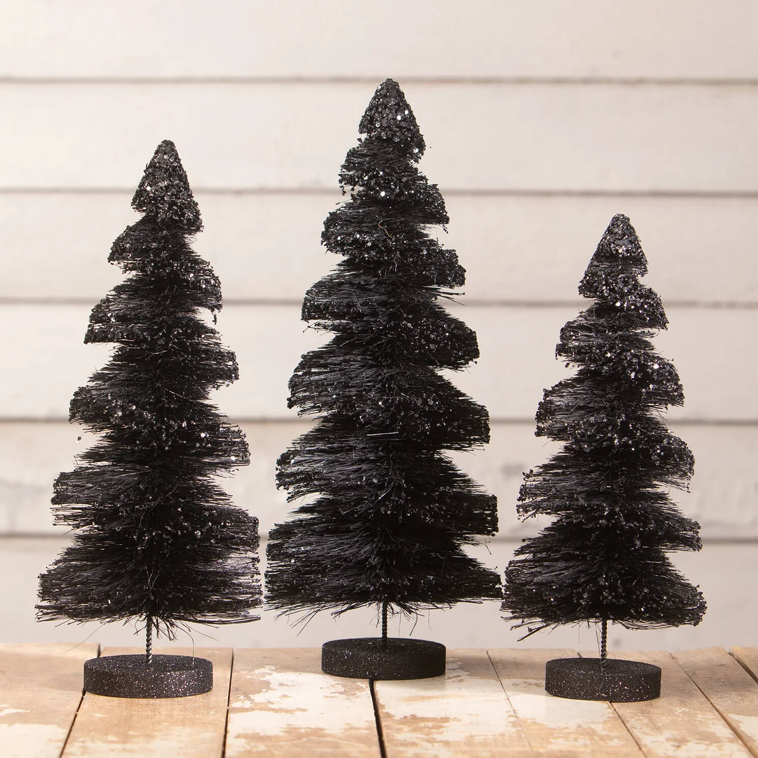 Black Shadows Bottle Brush Trees Set/3 - Image 2