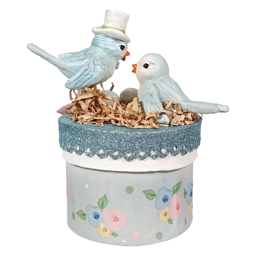 Blue Birds On Box - Image 2