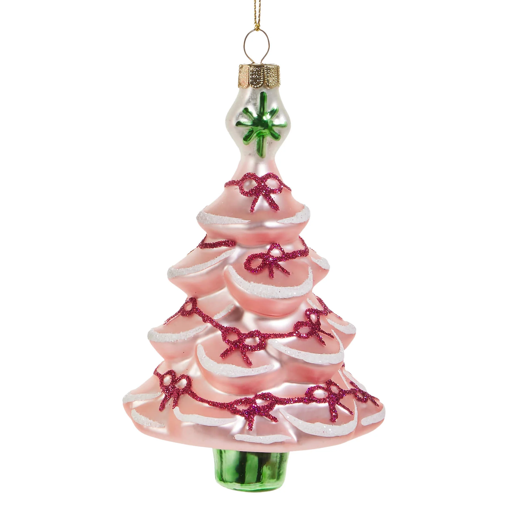 Blushing Glass Tree Ornaments - Image 3