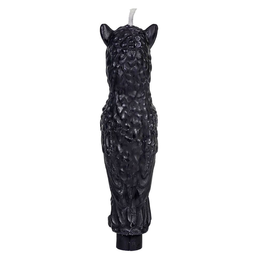 Boxed Black Unscented Owl Taper Candles Set/2 - Image 3