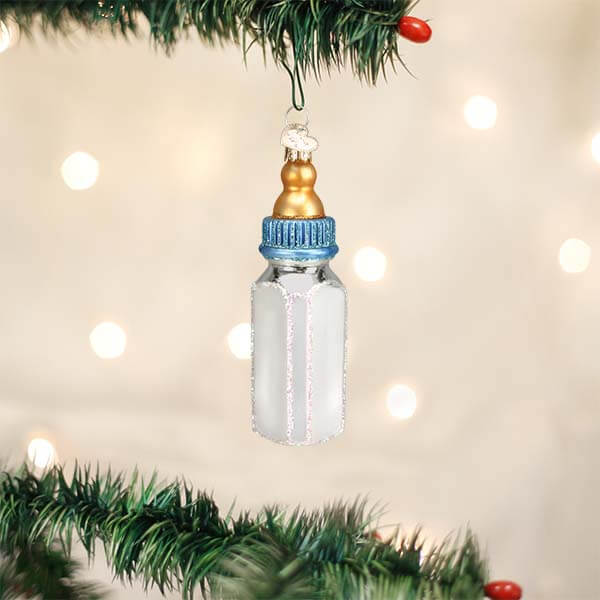 Boy Baby Bottle Ornament - Image 2