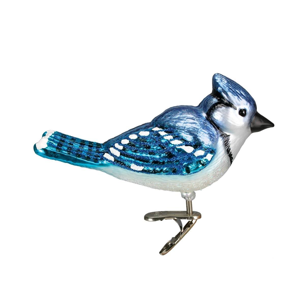 Bright Blue Jay Clip-On Ornament