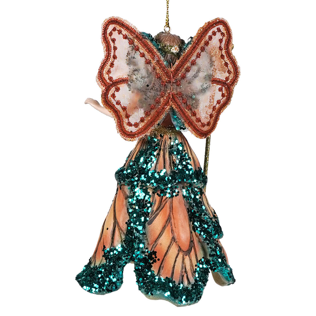 Brunette Fairy Queen Ornament - Image 2