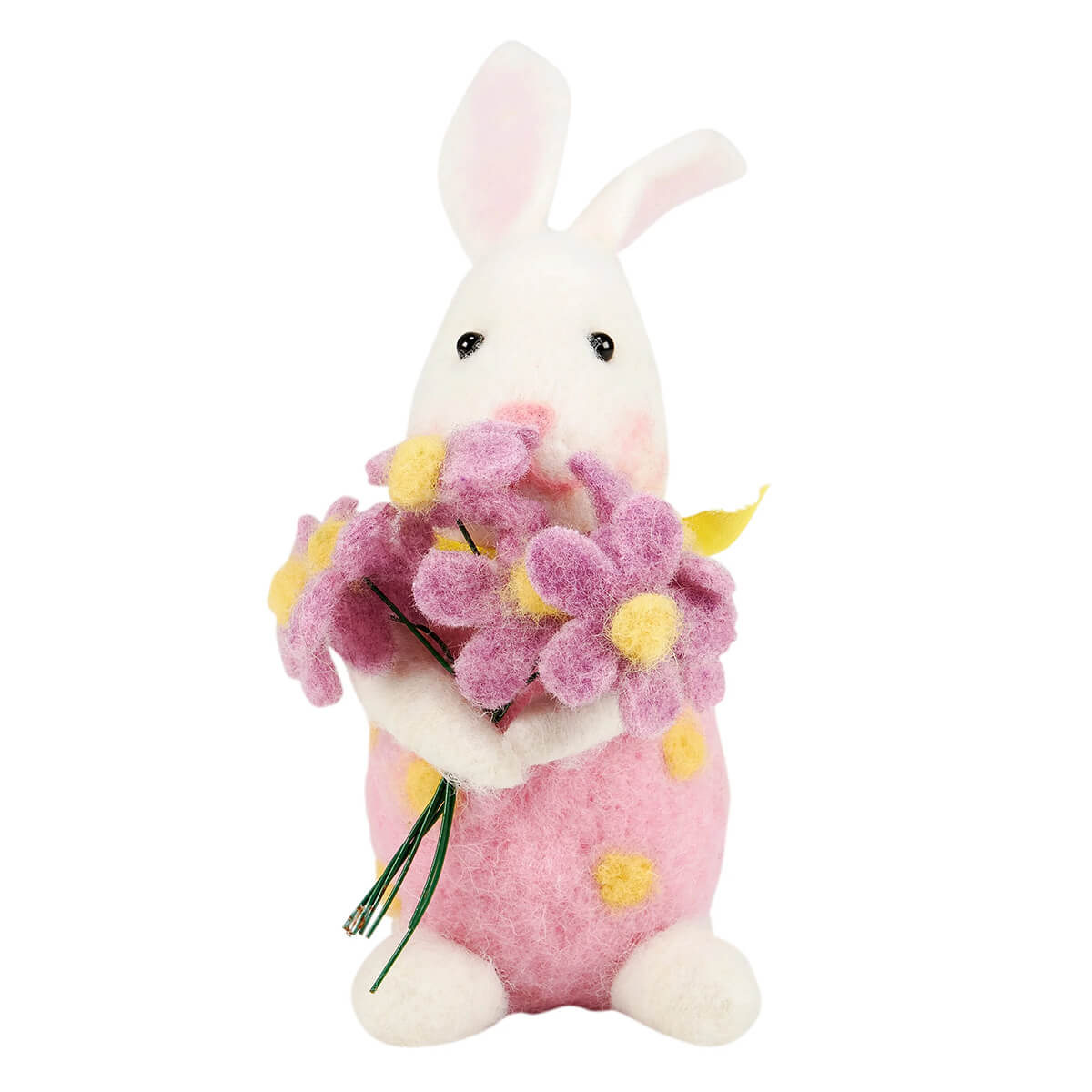 Bunny With Bouquet Critter Ornament