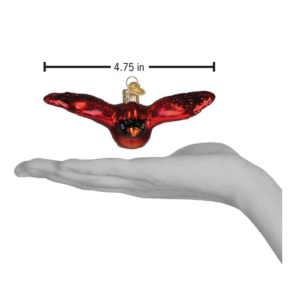 Cardinal In Flight Ornament - Image 4