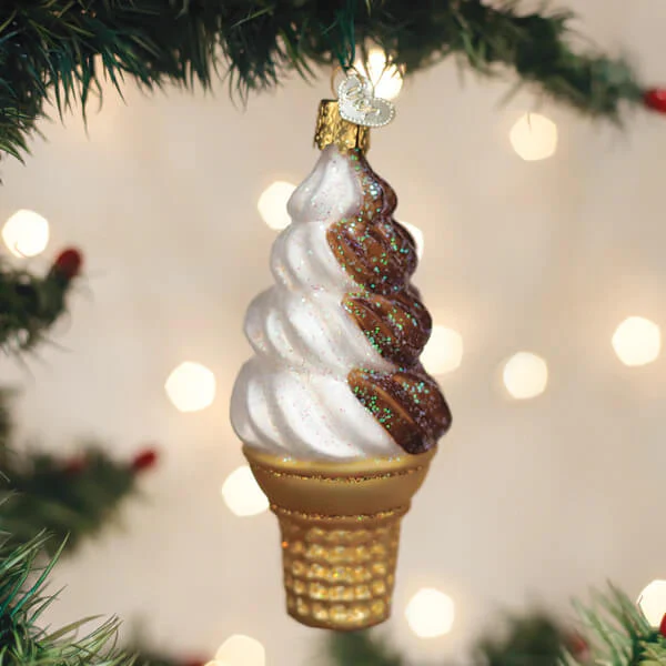 Chocolate Swirl Soft Serve Ornament - Image 5