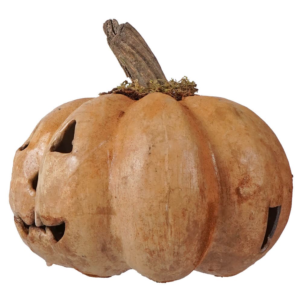 Classic Mustard Pumpkin Jack-O'-Lantern - Image 2