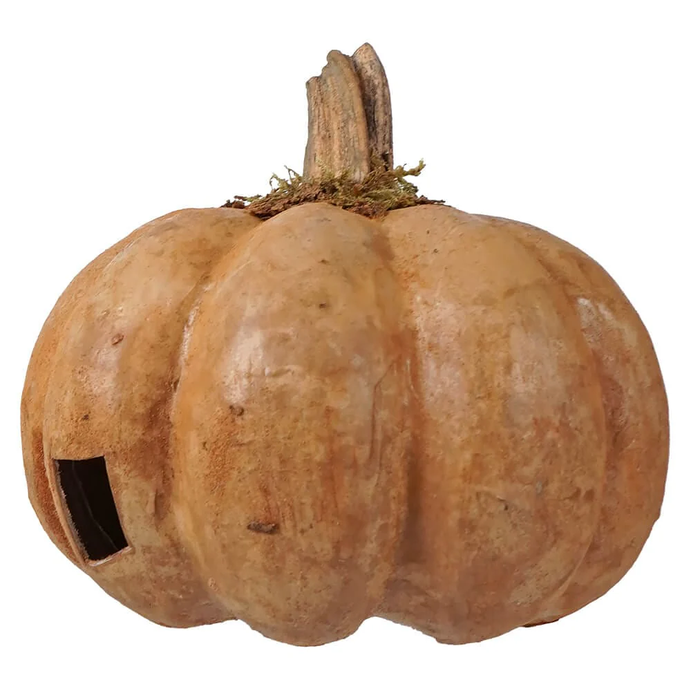 Classic Mustard Pumpkin Jack-O'-Lantern - Image 3
