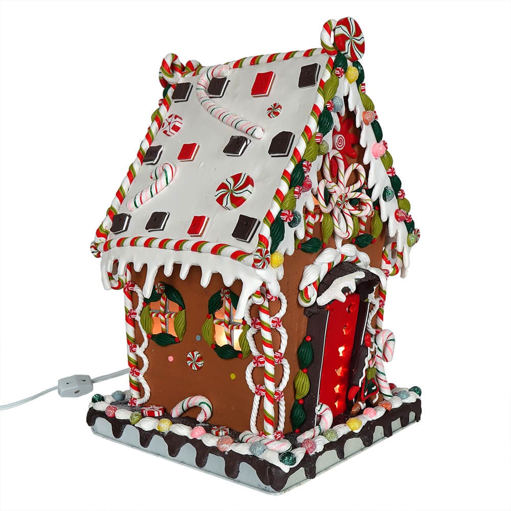 Cookie and Candy Lighted Gingerbread House - Image 2
