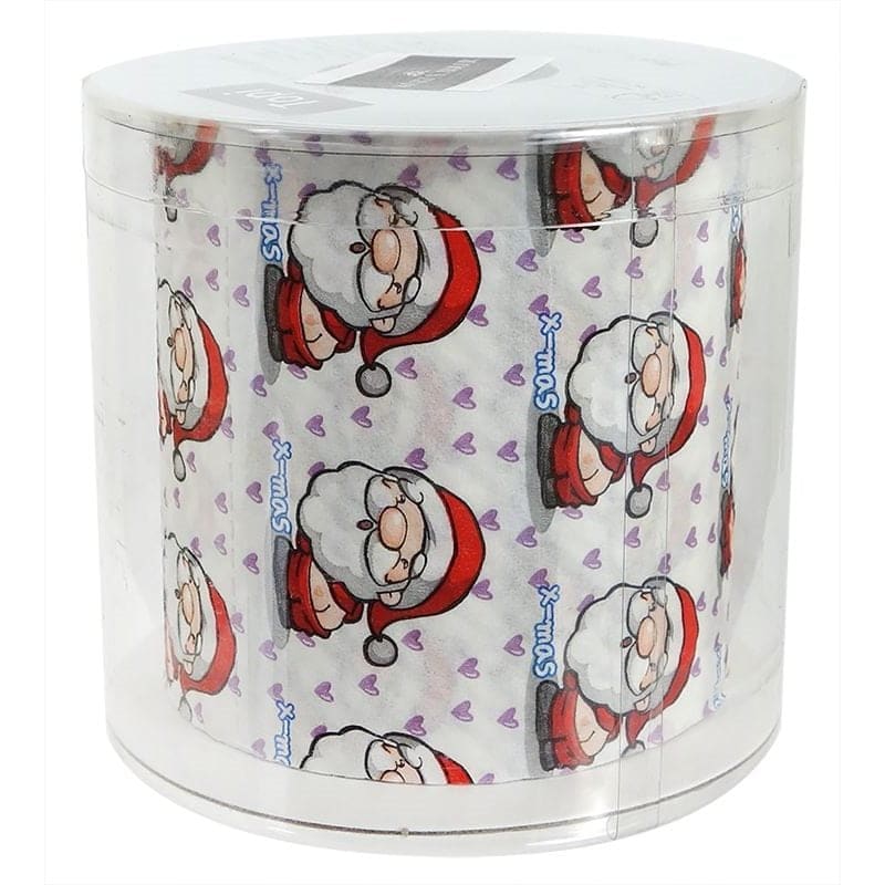 Cracking Up Santa Christmas Design Toilet Paper