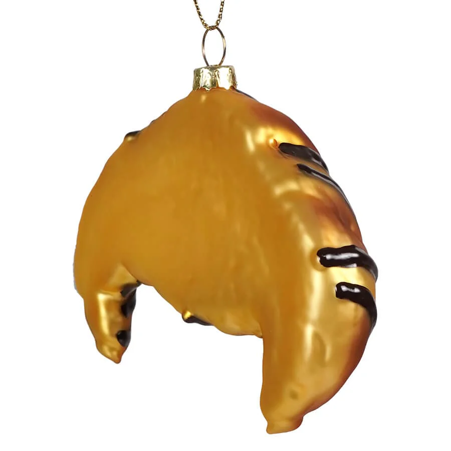 Croissant With Chocolate Ornament - Image 2