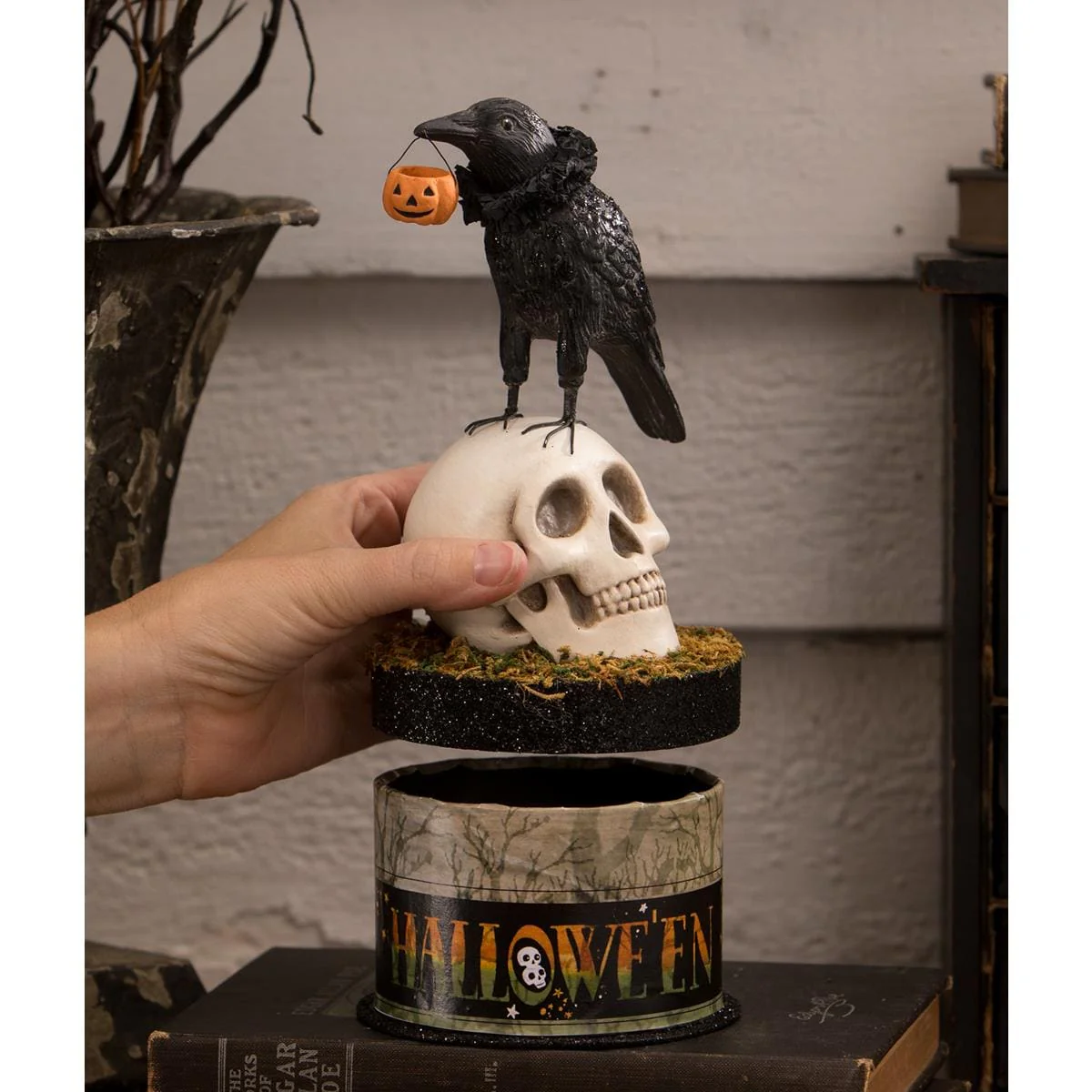 Crow And Skull On Box - Image 5