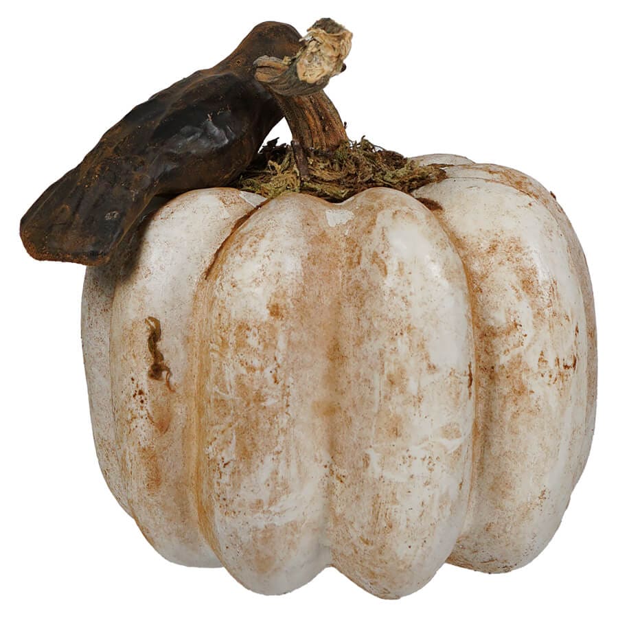 Crow Sitting Upon Ivory Pumpkin - Image 2