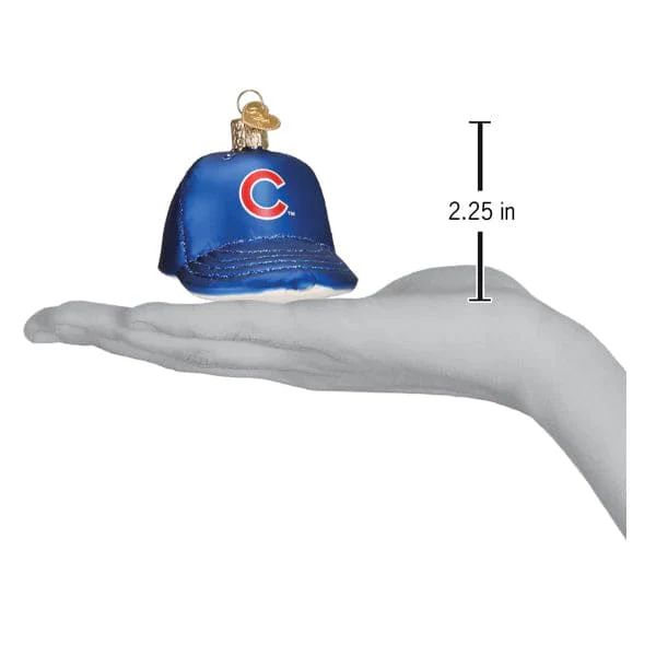 Cubs Baseball Cap Ornament - Image 3