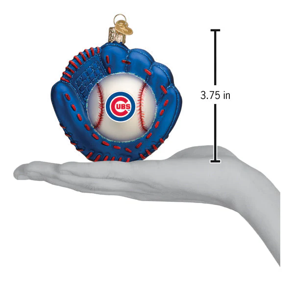 Cubs Baseball Mitt Ornament - Image 3