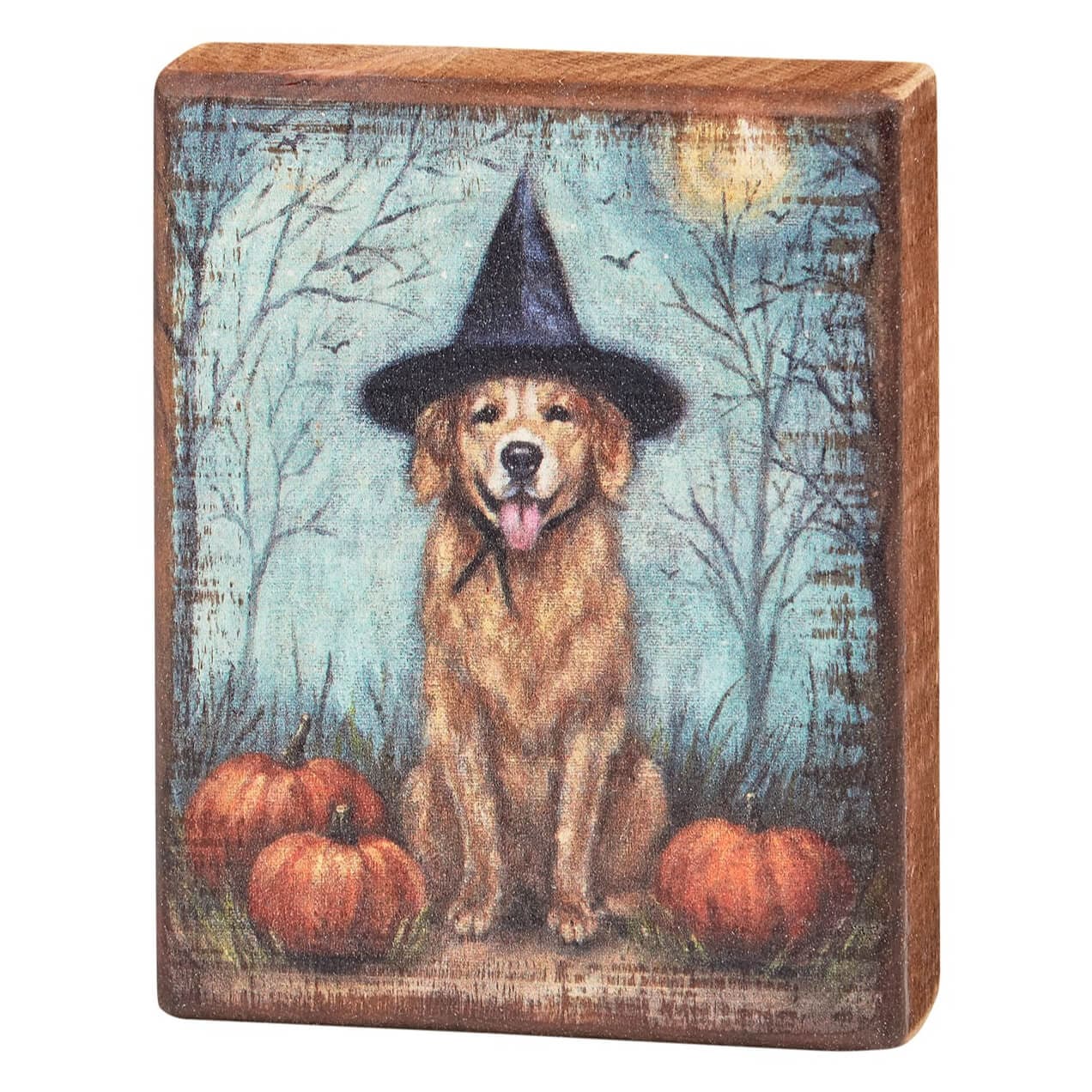 Dog As A Witch Block Sign