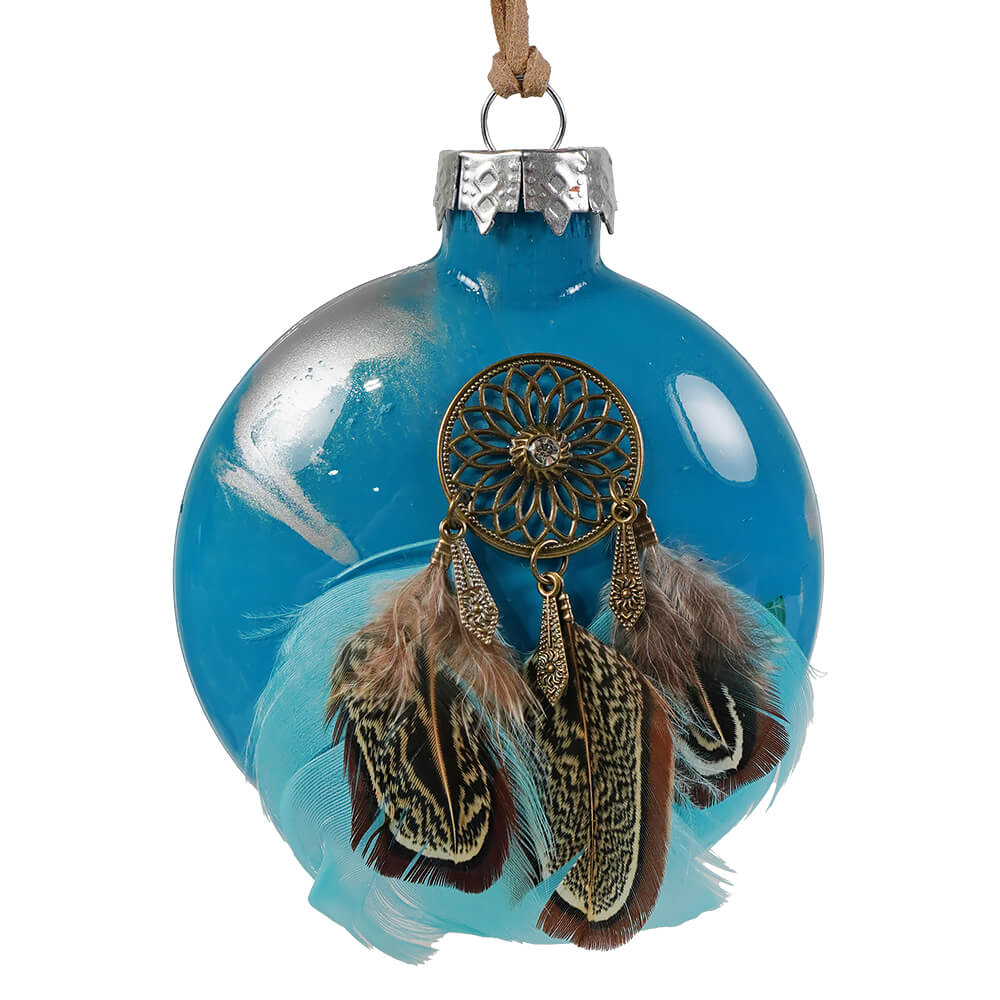 Dreamcatcher Feather Christmas Ornament