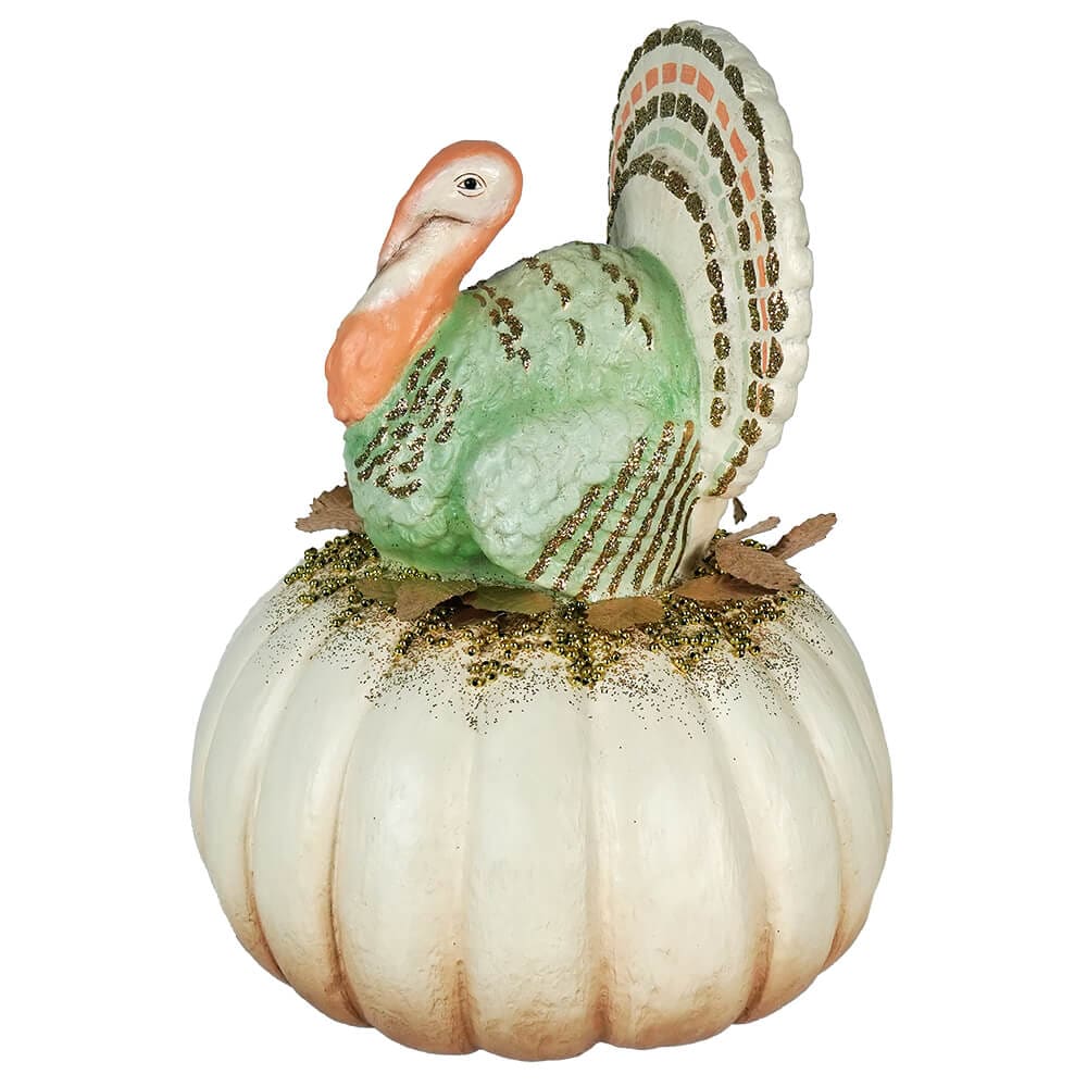 Elegant Turkey on Pumpkin - Image 3