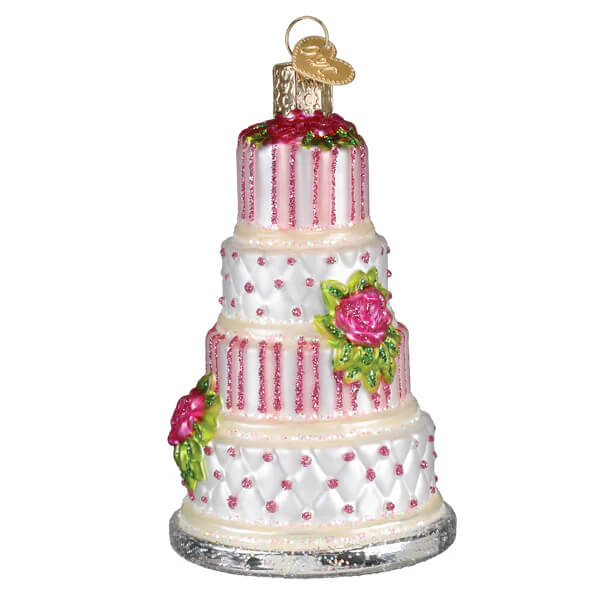Elegant Wedding Cake Ornament - Image 2