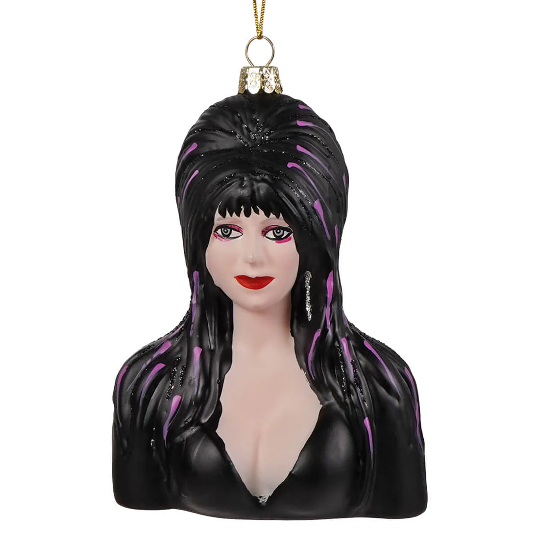 Elvira - Mistress Of The Dark Glass Ornament