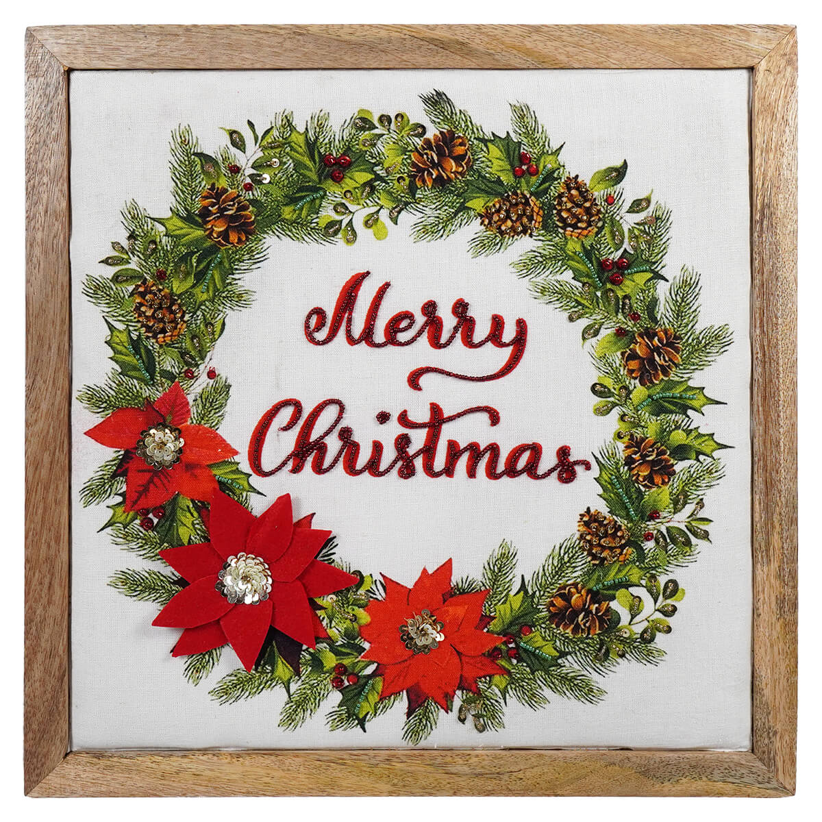 Embellished Christmas Wreath Decor