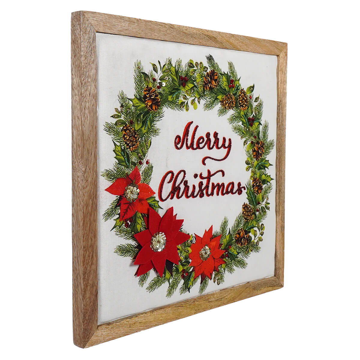 Embellished Christmas Wreath Decor - Image 2