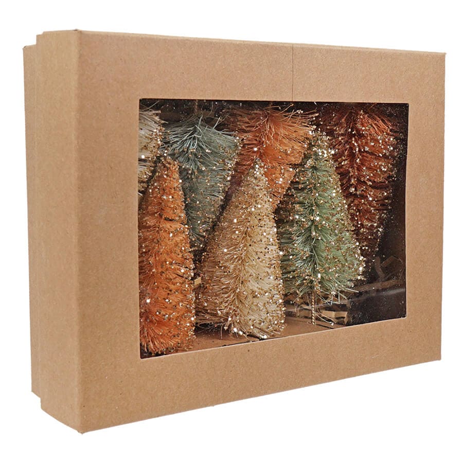 Fall In Love Mini Bottle Brush Trees Set/7 - Image 2