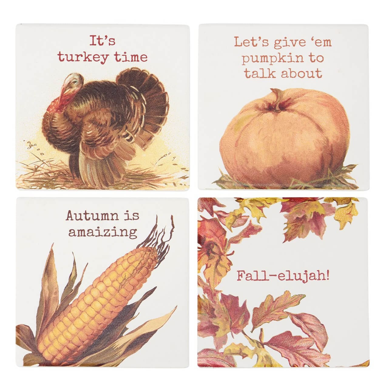 Fall Puns Coaster Set/4 - Image 3