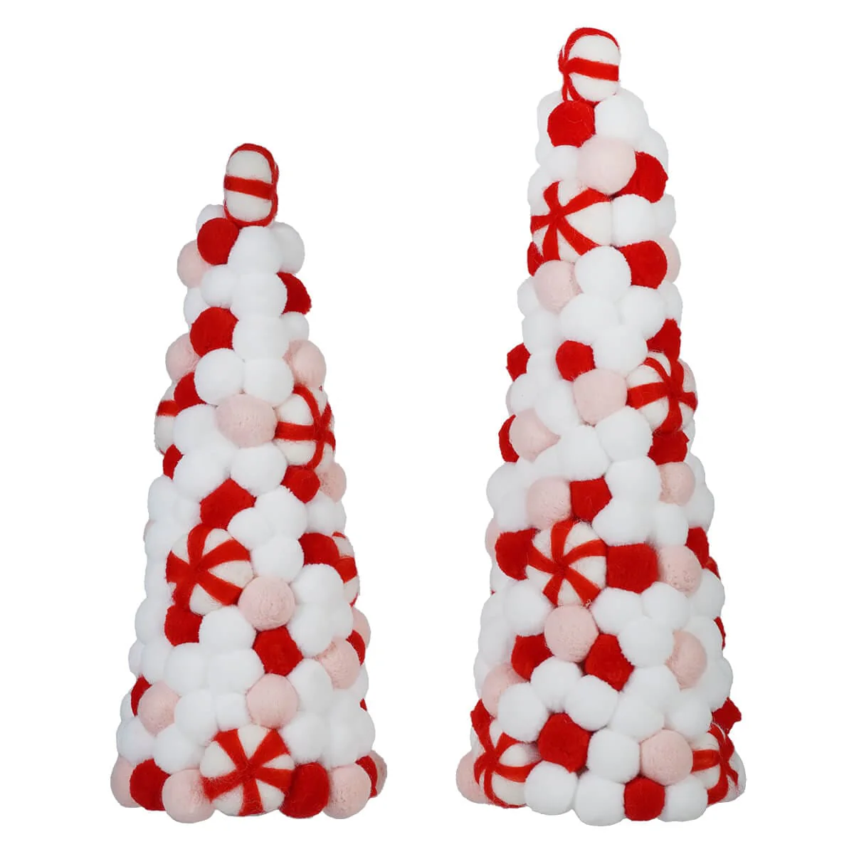 Felt Peppermint Trees Set/2 - Image 2