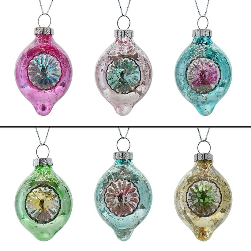 Finial Reflector Ornaments Set/6 - Image 2