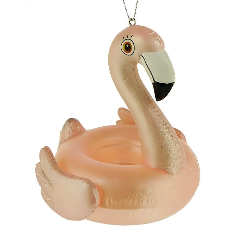 Flamingo Pool Float Ornament