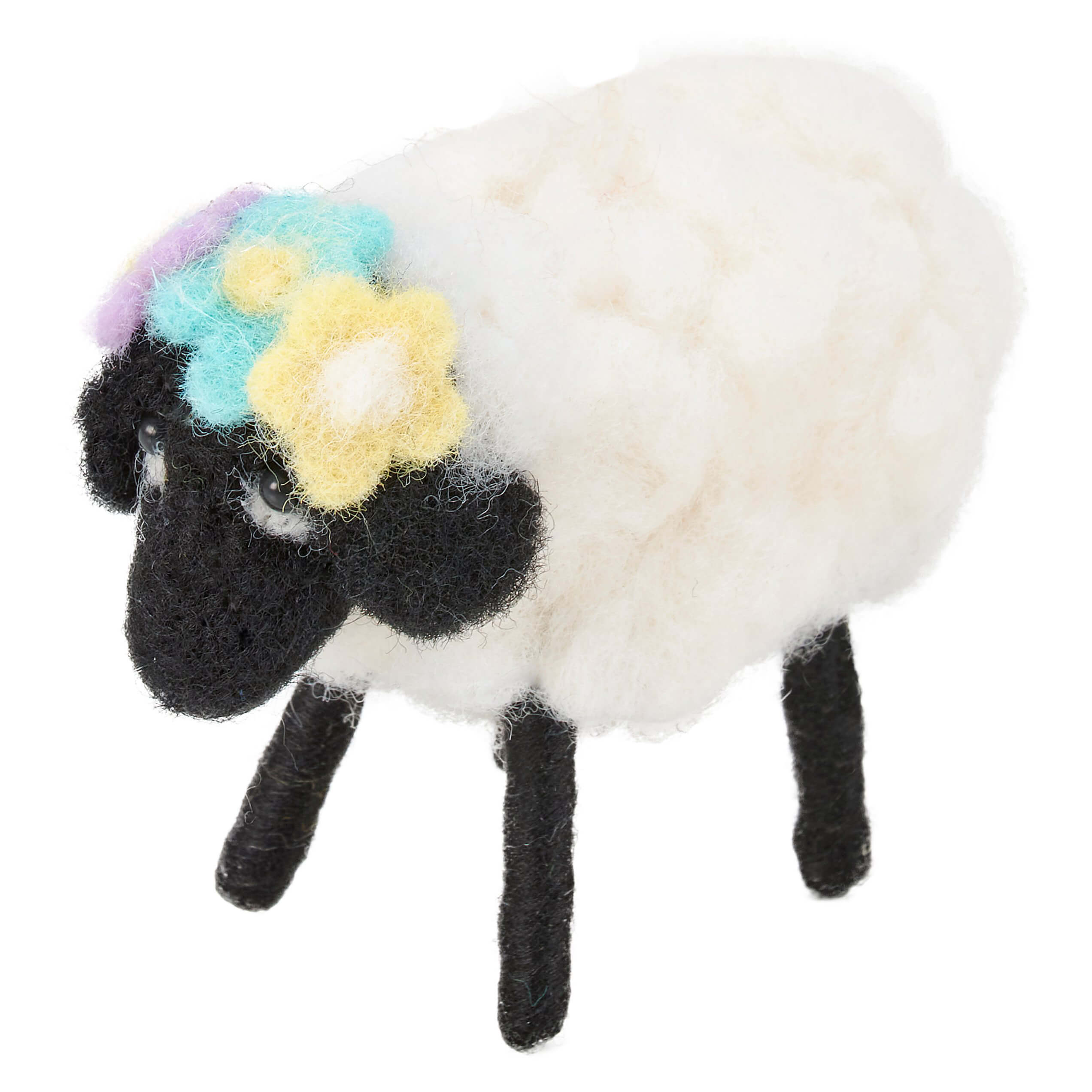 Floral Sheep Critter Ornament