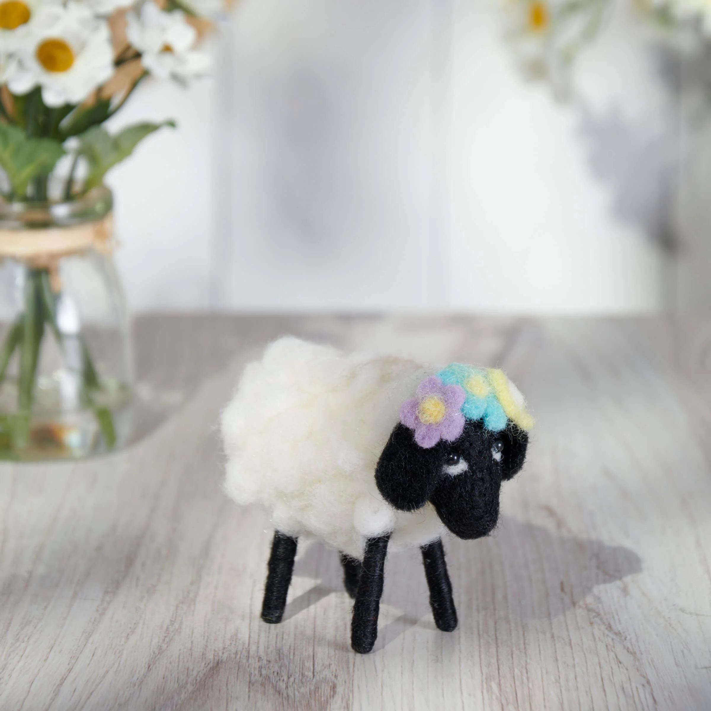 Floral Sheep Critter Ornament - Image 3